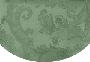 Sage Green Round Tablecloth - Acanthus Table Linen by Sferra at Fig Linens and Home