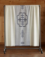 Mazing Alpaca Throw in Light Grey - Front Side - Alicia Adams
