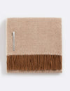 Alicia Adams Alpaca Classic Throw in Herringbone Cognac
