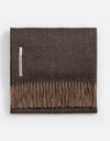 Alicia Adams Alpaca Classic Throw in Herringbone Fudge