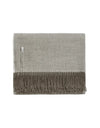 Alicia Adams Alpaca Throw in Mossgrey Herringbone