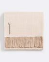 Alicia Adams Alpaca Classic Throw in Herringbone Oatmeal