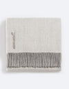 Alicia Adams Alpaca Classic Throw in Pearl Grey