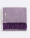 Alicia Adams Alpaca Classic Throw in Herringbone Royal Grape