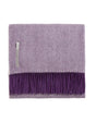 Alicia Adams Alpaca Throw in Royal Grape Herringbone