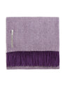 Alicia Adams Alpaca Throw in Royal Grape Herringbone