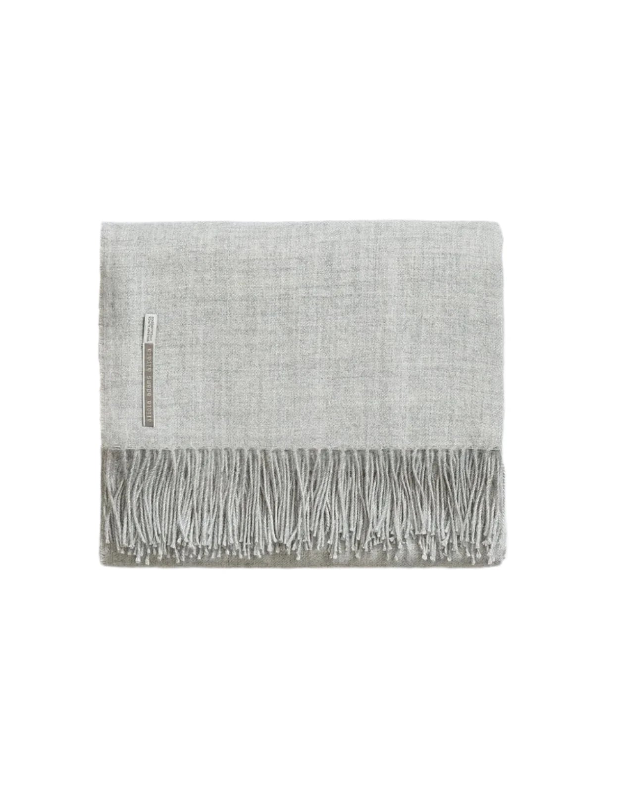 Alicia Adams Alpaca Throw in Carbon Solid