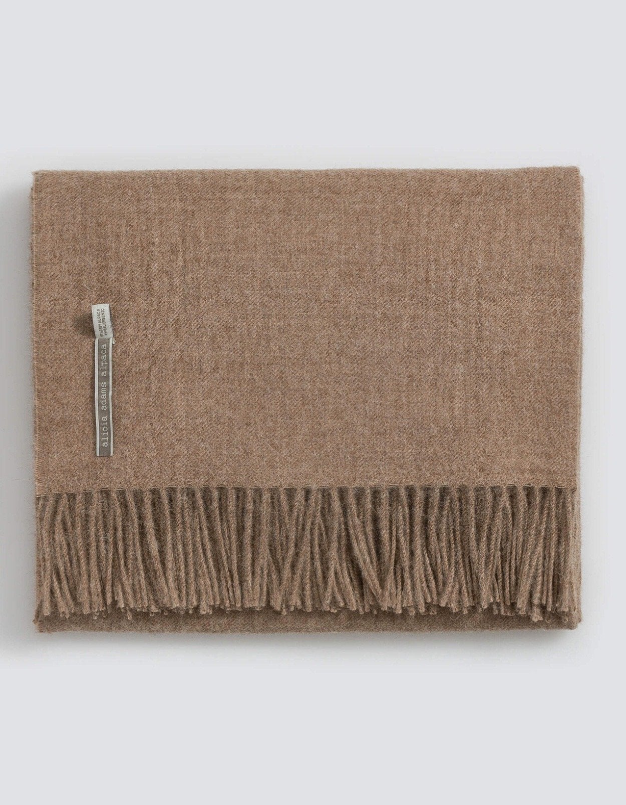 Alicia Adams Alpaca Classic Throw in Solid Sand