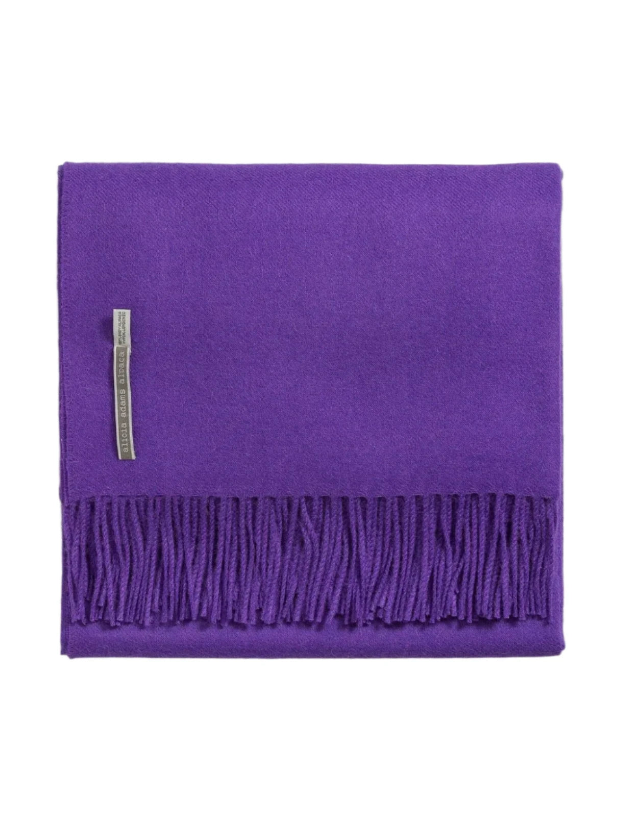 Alicia Adams Alpaca Throw in Sassy Purple Solid