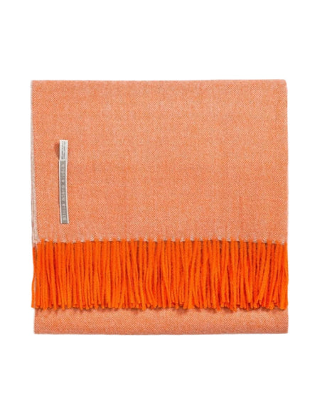 Alicia Adams Alpaca Throw in Golden Earth Herringbone