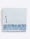 Alicia Adams Alpaca Classic Throw in Herringbone Ice Blue