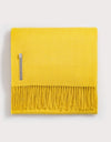 Alicia Adams Alpaca Classic Throw in Herringbone Lemon