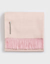 Alicia Adams Alpaca Classic Throw in Herringbone Light Pink