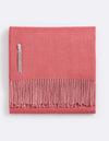Alicia Adams Alpaca Classic Throw in Herringbone Raspberry