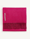 Alicia Adams Alpaca Classic Throw in Herringbone Red Delicious