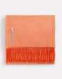 Alicia Adams Alpaca Classic Throw in Herringbone Spicy Pumpkin