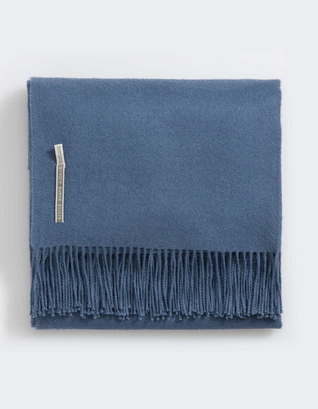 Alicia Adams Alpaca Classic Throw in Solid English Manor