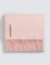 Alicia Adams Alpaca Classic Throw in Solid English Rose