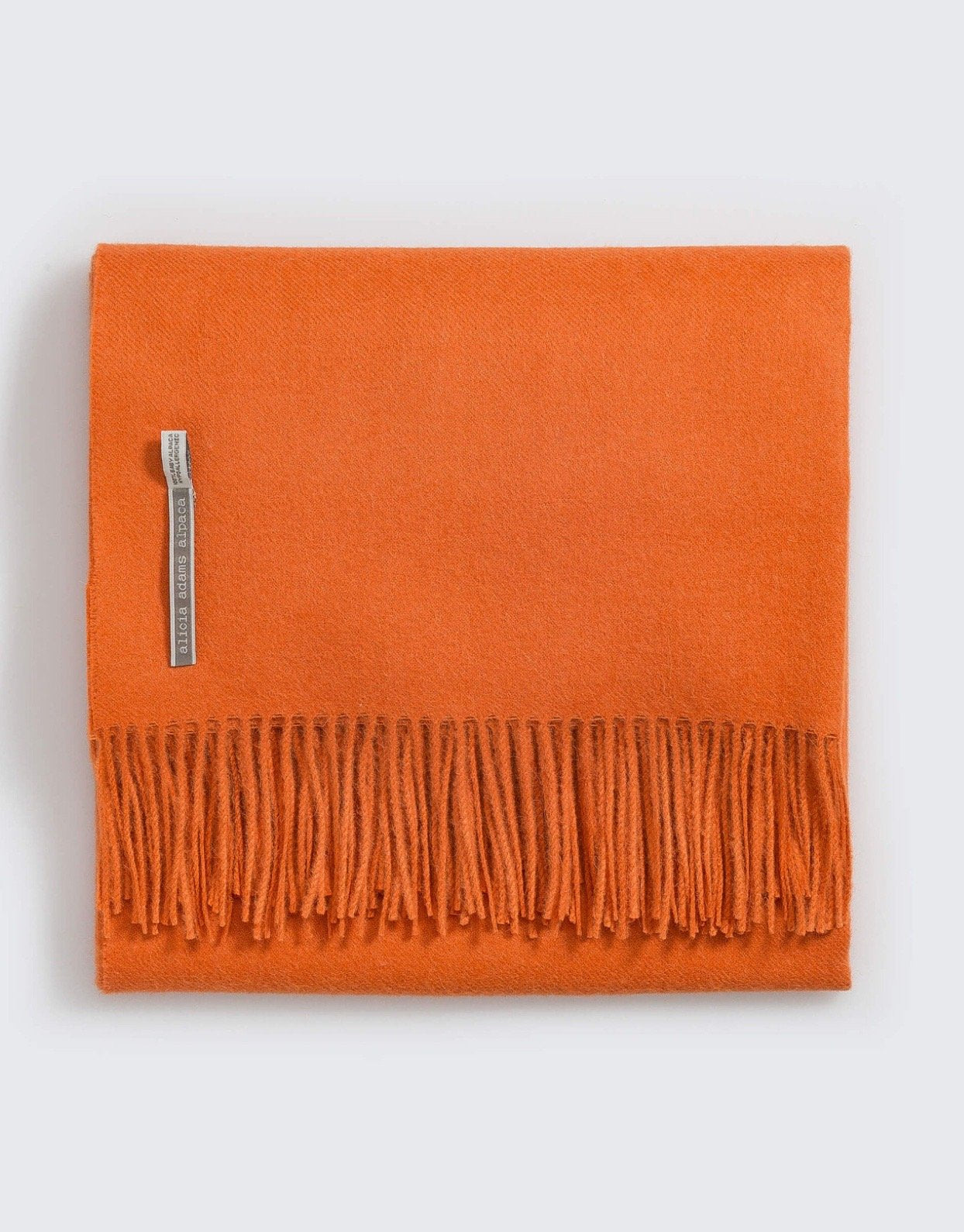 Alicia Adams Alpaca Classic Throw in Solid Firecracker