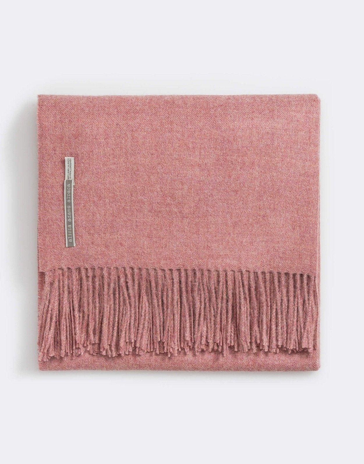 Alicia Adams Alpaca Classic Throw in Solid Grapefruit
