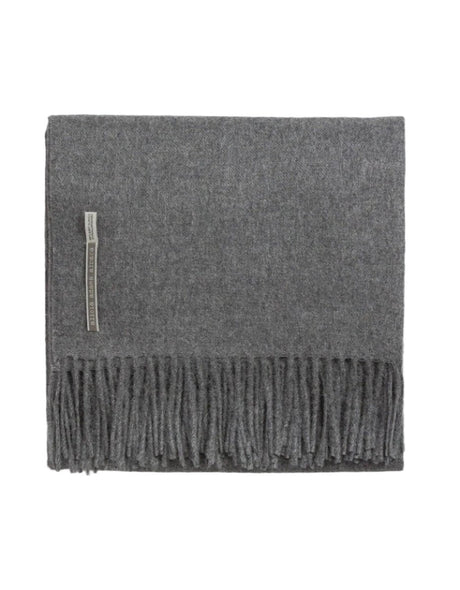 Alicia Adams Alpaca Throw in Grey Solid