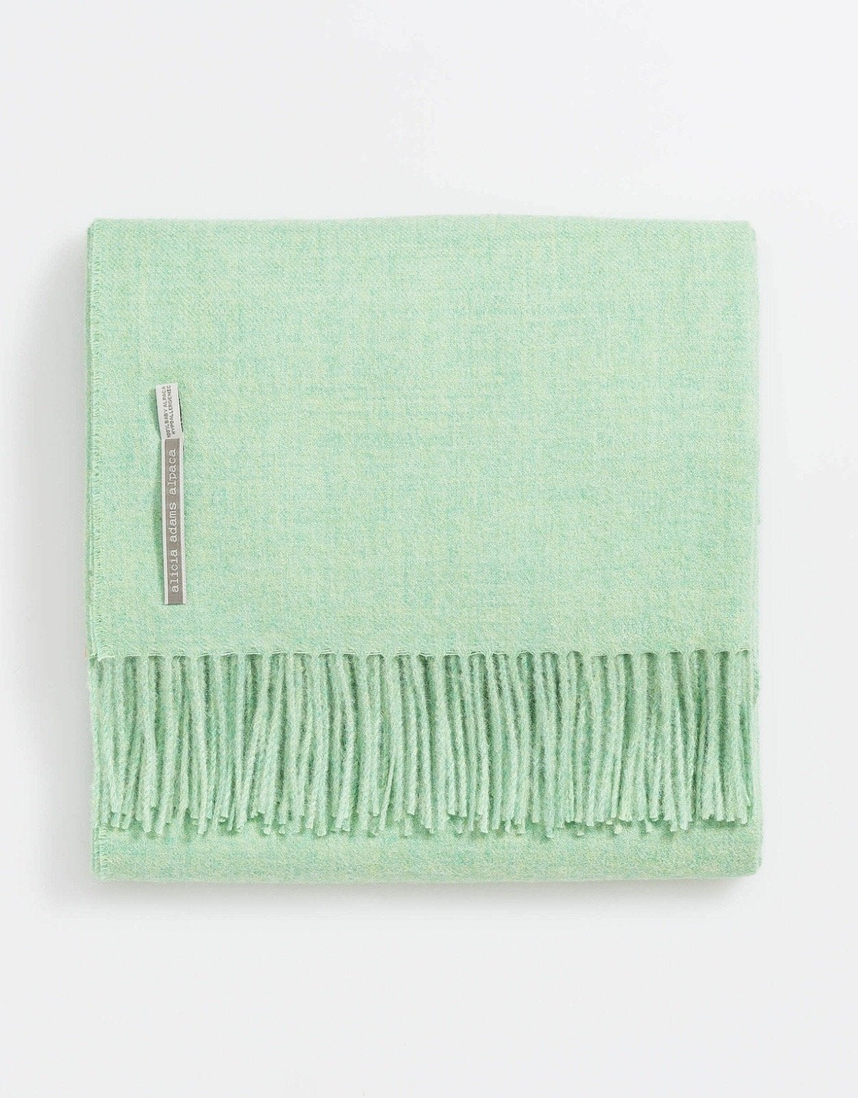 Alicia Adams Alpaca Classic Throw in Solid Jade