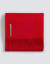 Alicia Adams Alpaca Classic Throw in Solid Red