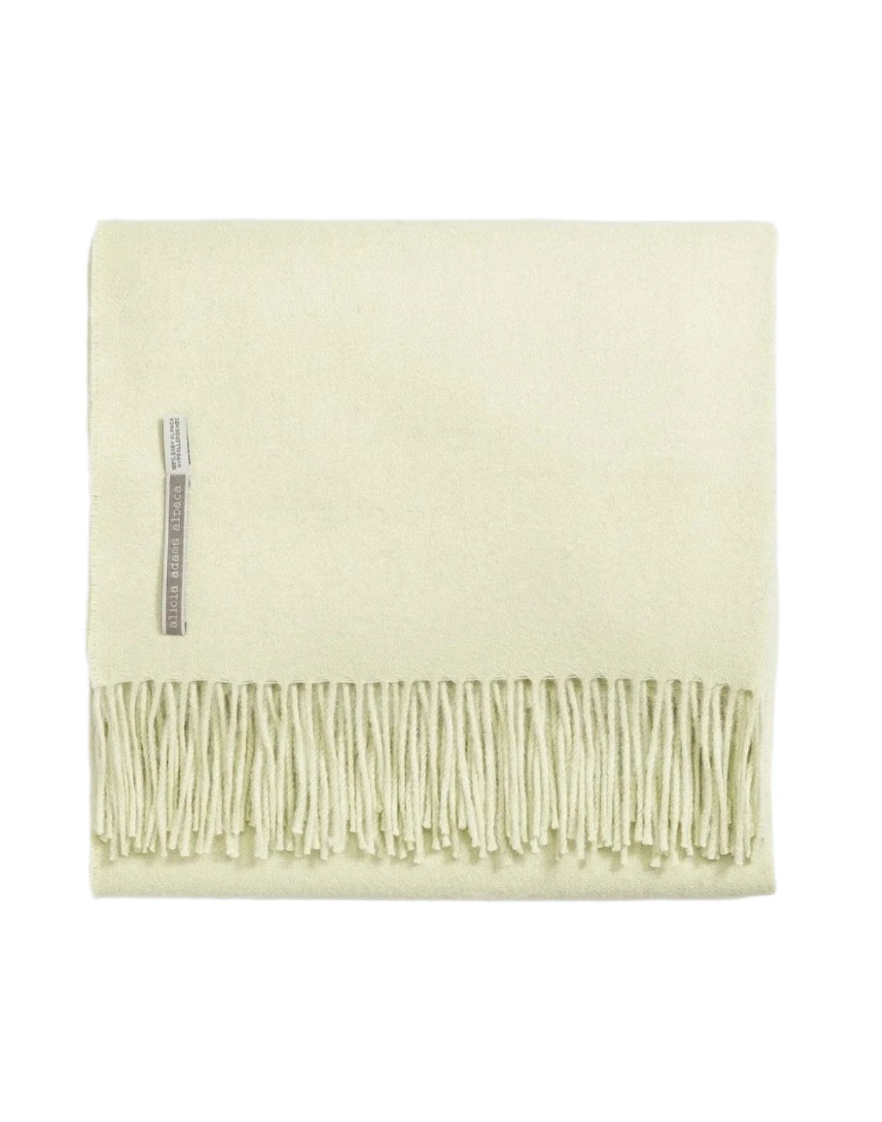 Alicia Adams Alpaca Throw in Seafoam Solid