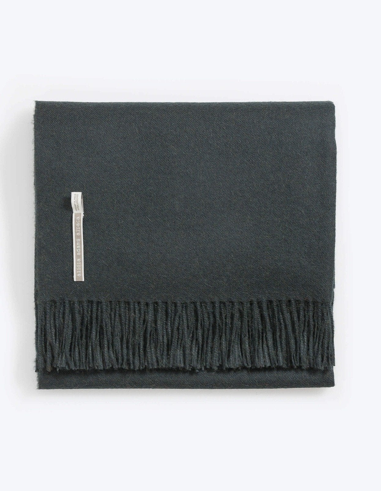 Alicia Adams Alpaca Classic Throw in Solid Velvet Green