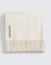 Alicia Adams Alpaca Classic Throw in Solid White