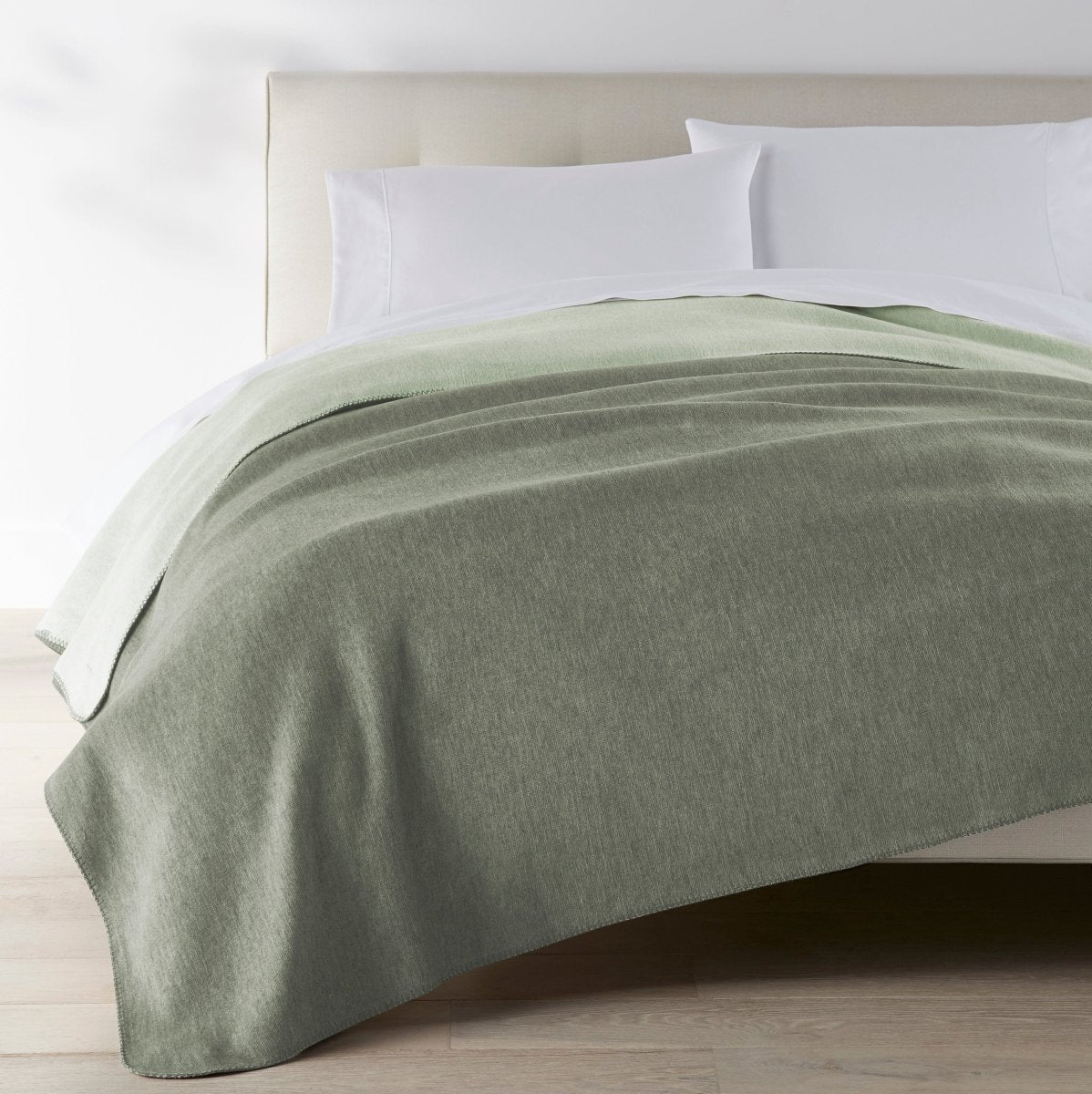 Alta Blanket in Basil Peacock Alley Blankets FIG LINENS AND HOME