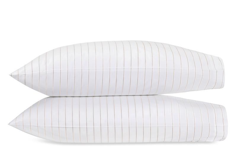Amalfi Bedding by Matouk | Cotton Percale Striped Sheets & Striped Duvet Covers