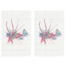 Aqua Lion Fish Linen Guest Towels by Anali (Set of 2) at Fig Linens and Home