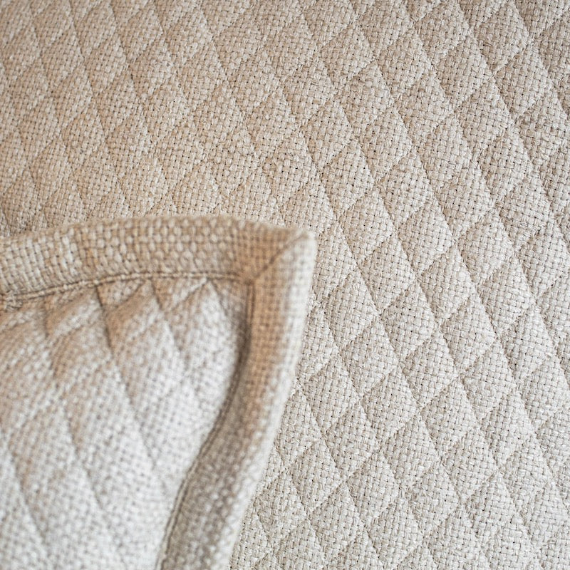 Ann Gish Basketweave Pillow Sham Detail - Silk Pillow