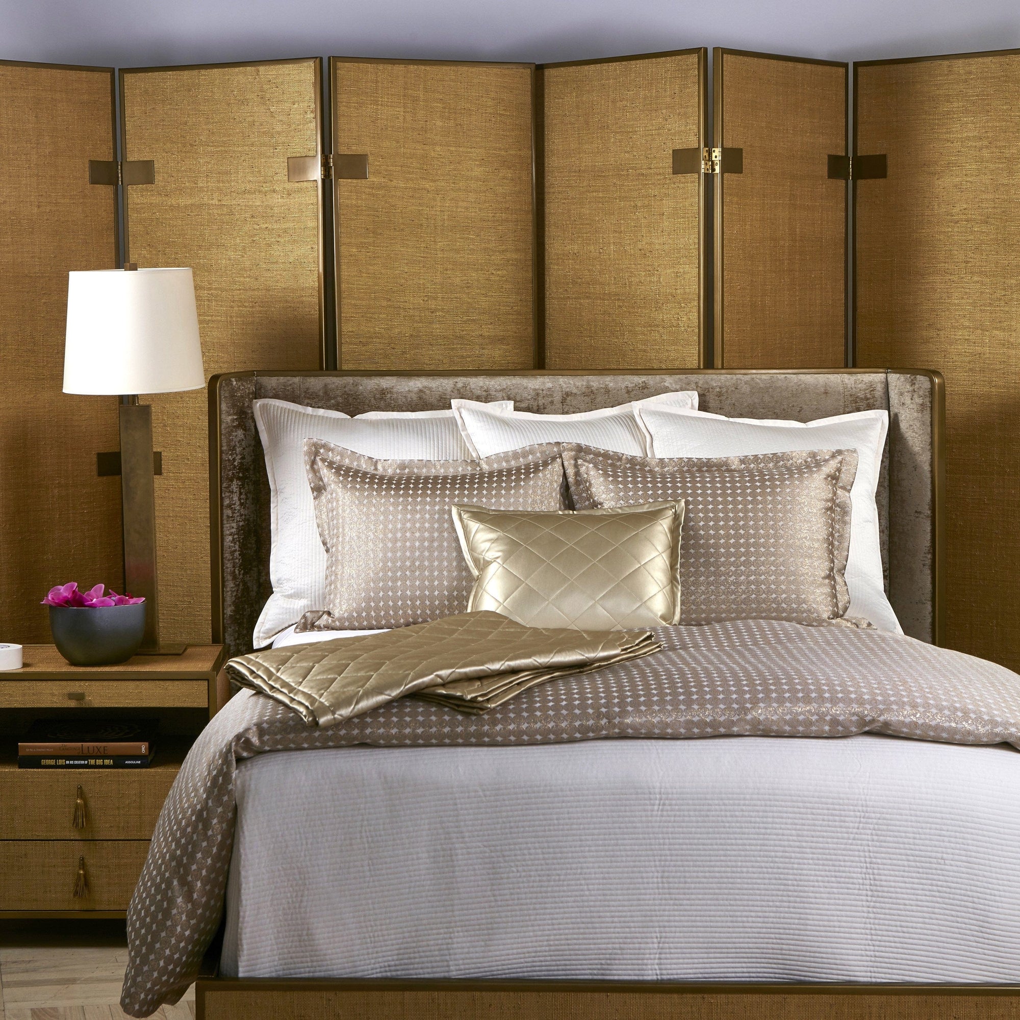 Linea Ivory Coverlet Set by Ann Gish - Lifestyle Photo -  Fig Linens and Home