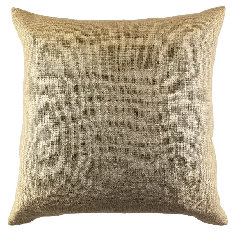 Throw Pillow - Ann Gish Metallic Glaze Gold Decorative Pillow - Fig Linens and Home