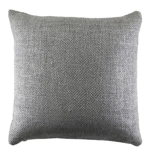 Metallic Glaze Silver Throw Pillow | Ann Gish at Fig Linens and Home