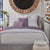 Lilac Ribbon Knit Throw by Ann Gish - Shown with Pillows - Fig Linens and Home
