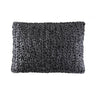 Charcoal Ribbon Knit Lumbar Pillows by Ann Gish - Fig Linens and Home