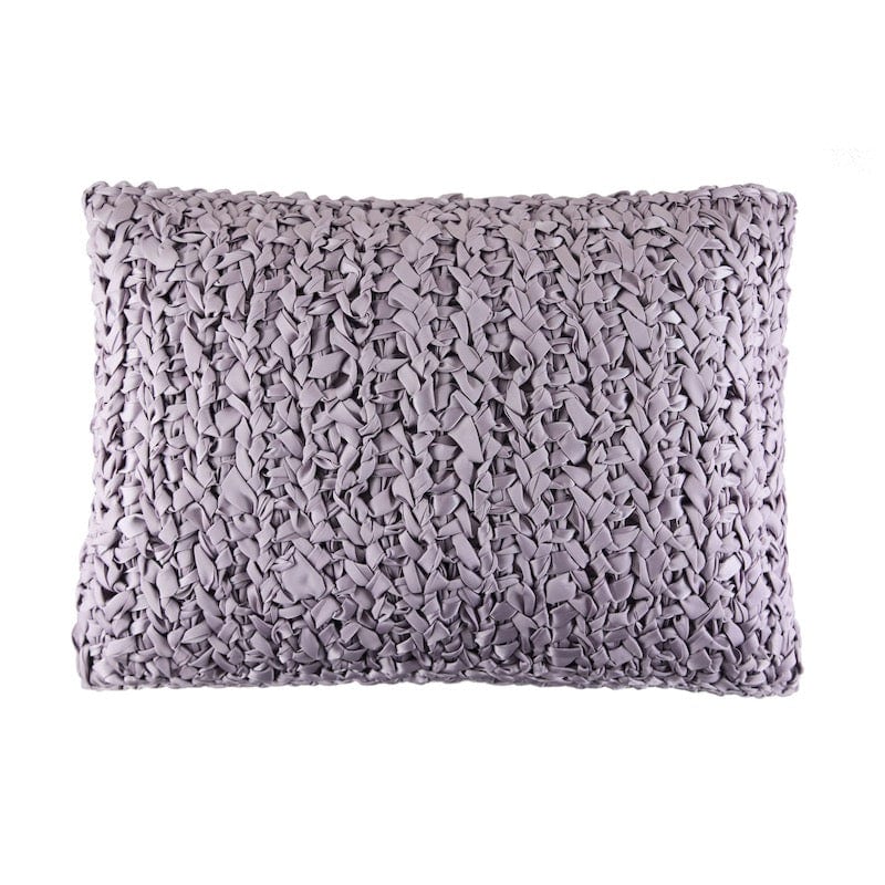 Lilac Ribbon Knit Lumbar Pillows by Ann Gish - Fig Linens and Home