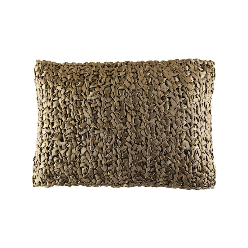 Mink Ribbon Knit Lumbar Pillows by Ann Gish - Fig Linens and Home