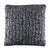 Charcoal Ribbon Knit Square Pillows by Ann Gish - Fig Linens and Home