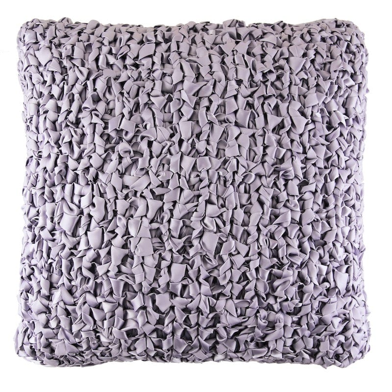 Lilac Ribbon Knit Throw by Ann Gish