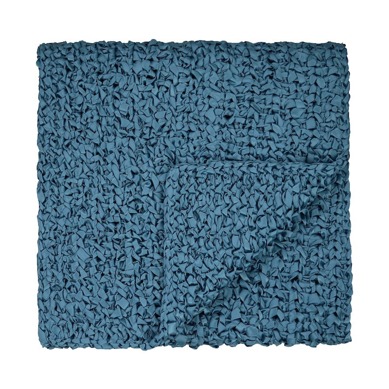 Azure Ribbon Knit Throw by Ann Gish - Fig Linens and Home