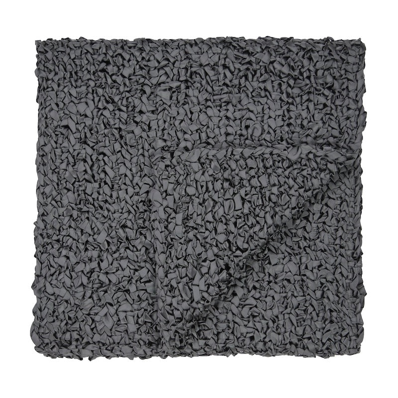 Black Ribbon Knit Throw Blanket by Ann Gish - Fig Linens and Home