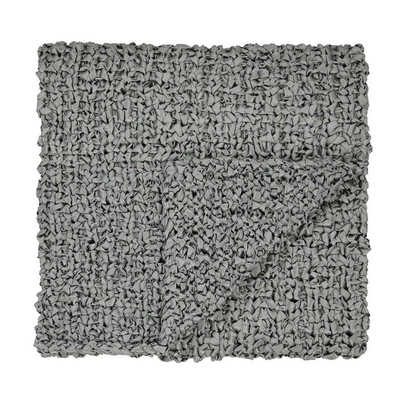 Dark Grey Ribbon Knit Throw Blanket by Ann Gish - Fig Linens and Home