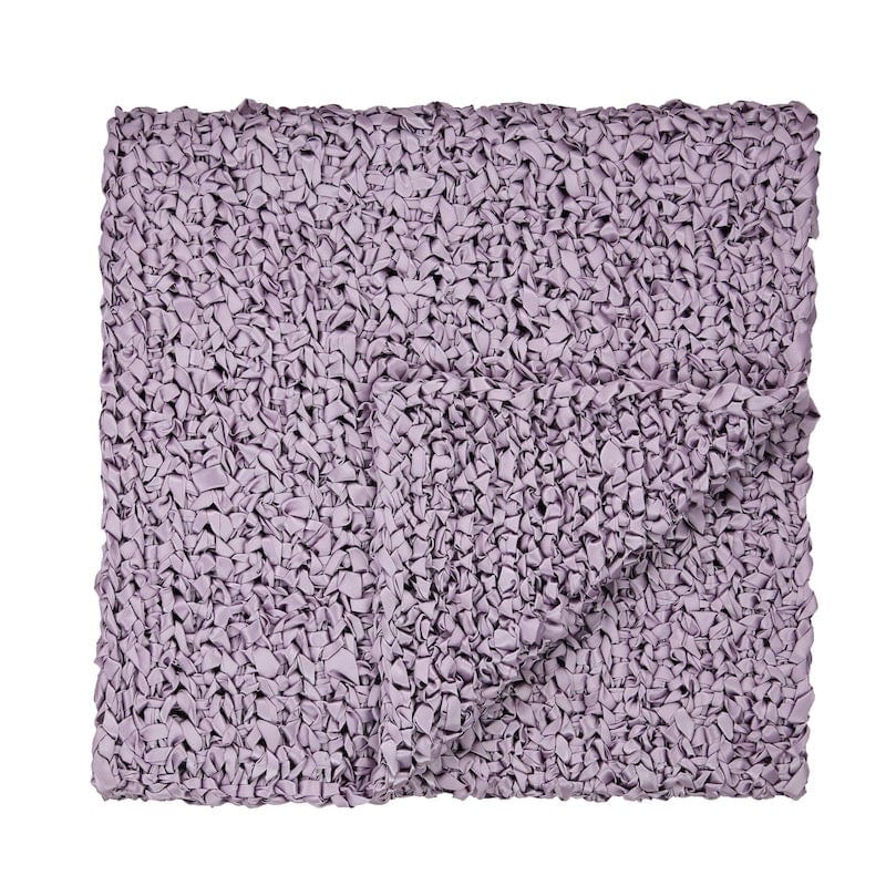Lilac Ribbon Knit Throw Blanket by Ann Gish - Fig Linens and Home