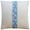 Throw Pillow - Schumacher Ashoka Ivory and Blue Trim on Slubby Linen | Ryan Studio at Fig Linens