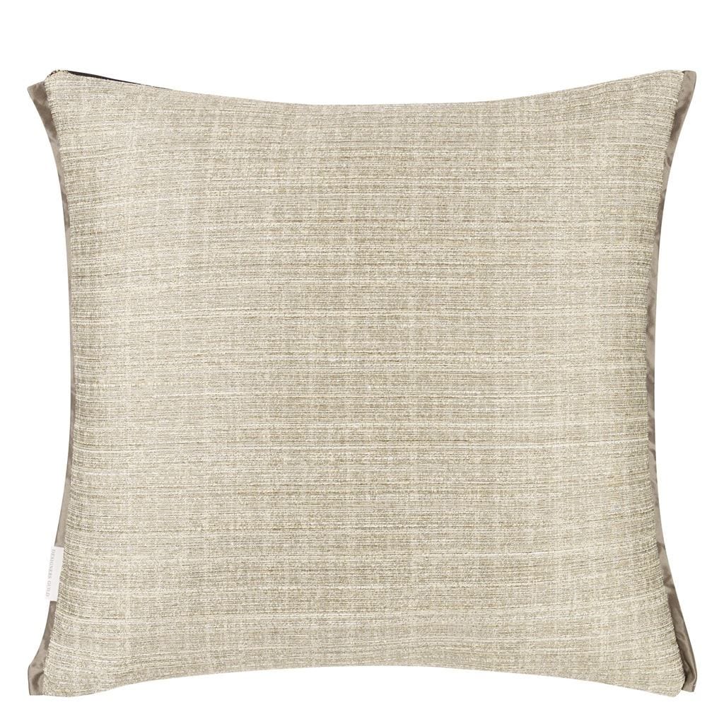 Back - Manipur Noir Decorative Pillow by Designers Guild | Fig Linens