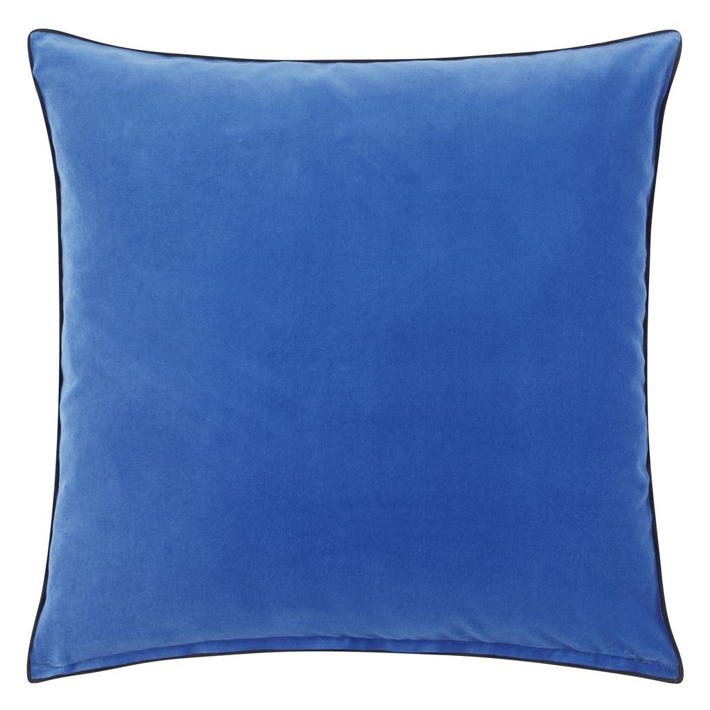 Fig Linens - Patiali Cobalt Decorative Pillow by Designers Guild  - Back